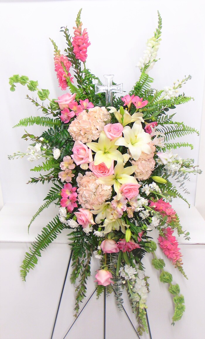 Heavenly Care Standing Spray with Cross
